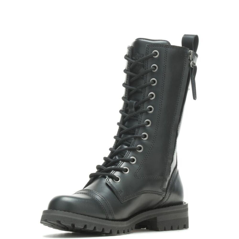 Harley-Davidson Womens Walsen 8" Lace Black Boots (NWT) - Picture 5 of 7